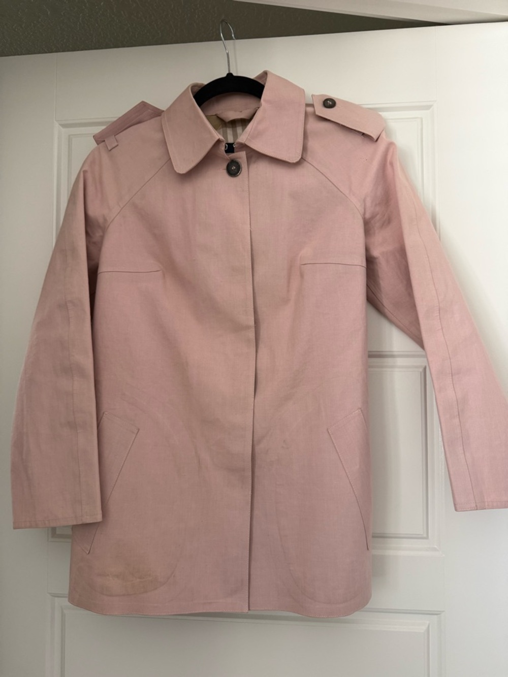 Burberry Pale Pink Trench Coat